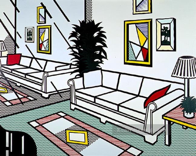Interieur mit Spiegelwand 1991 Roy Lichtenstein Ölgemälde